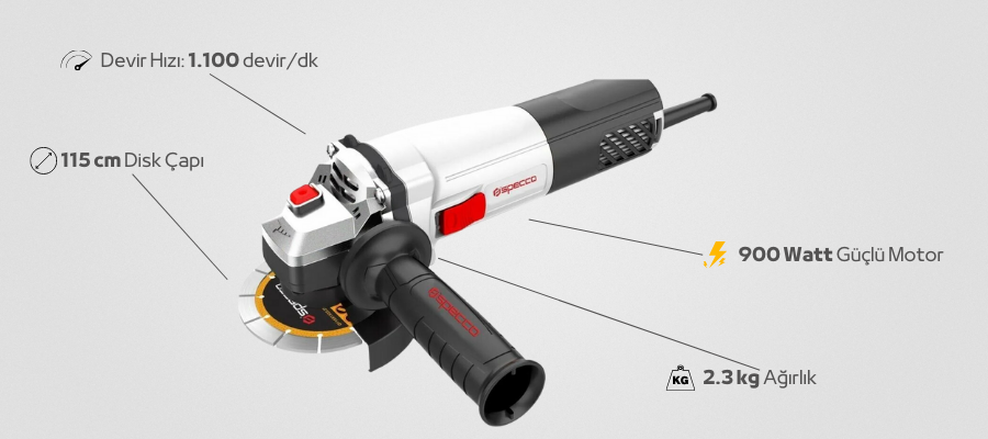 Specco Avuç Taşlama SP-5018